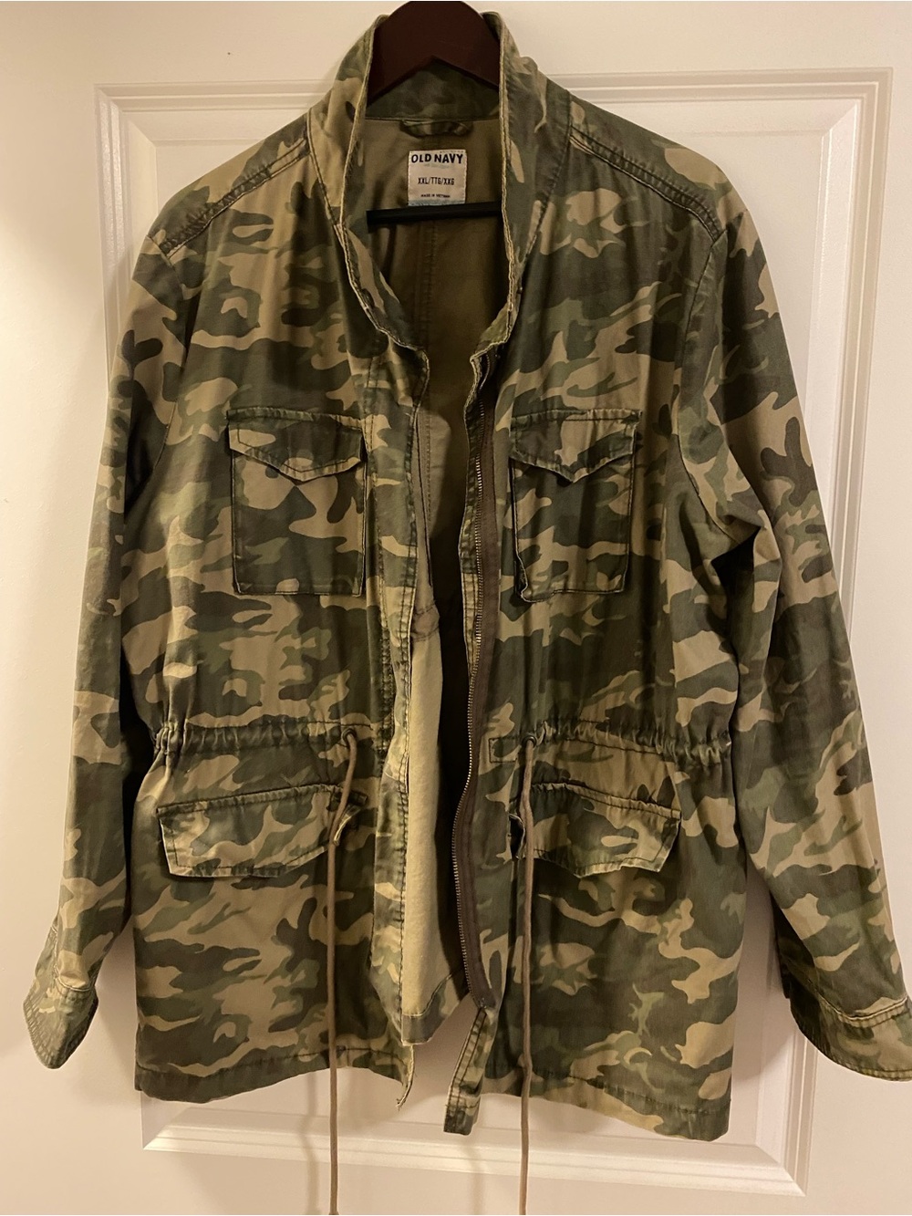 Old Navy Women’s Olive Camo Field Jacket